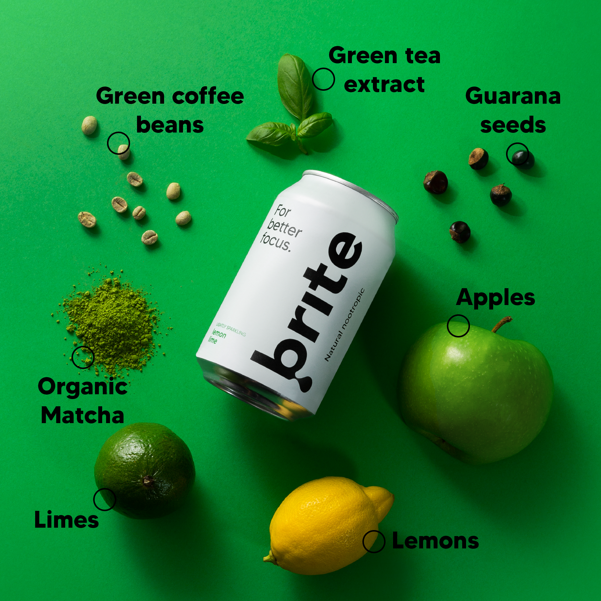 Lemon Lime Healthy Energy + Focus Drink